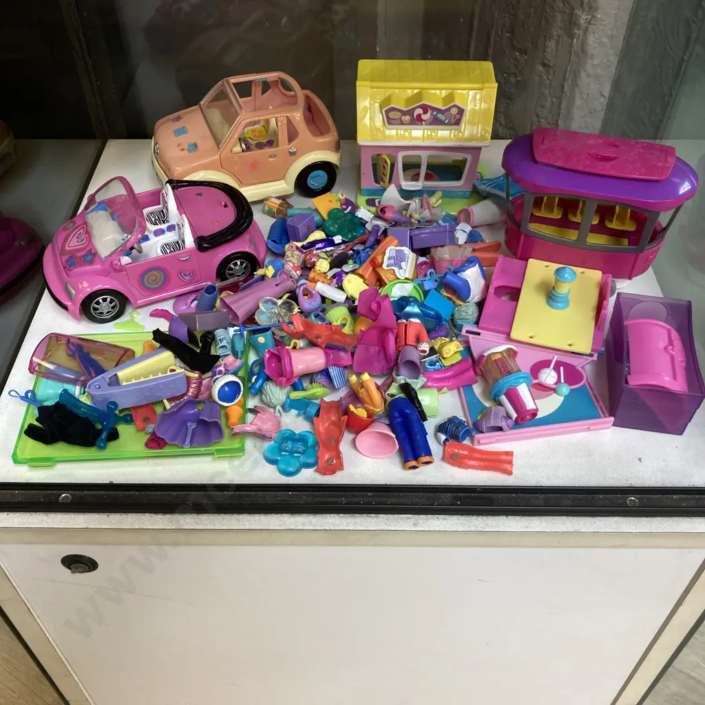 Assorted Polly Pockets, Playsets, Cafe Etc Image 1++